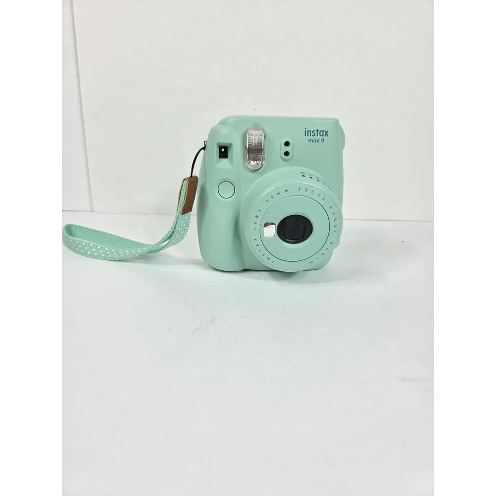 Fujifilm Instax Mini 9 Instant Film Camera Flamingo Teal Tested Working